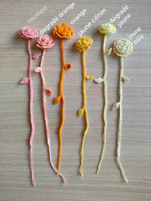 marque-page fleur (divers coloris)