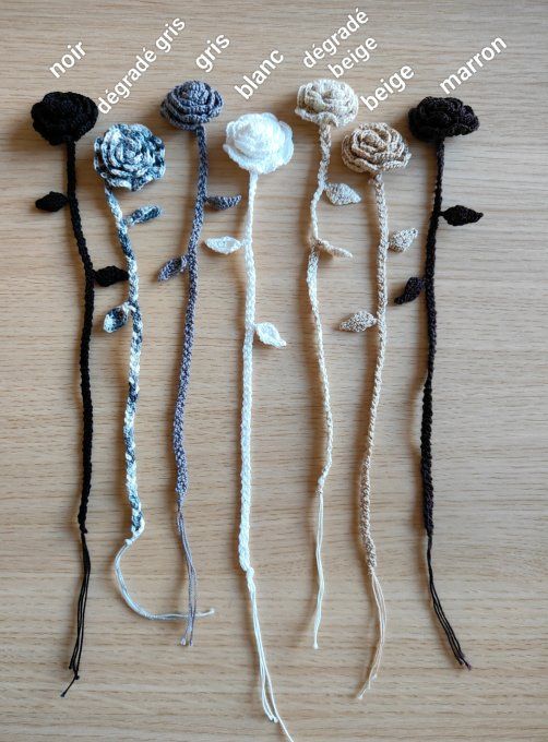 marque-page fleur (divers coloris)