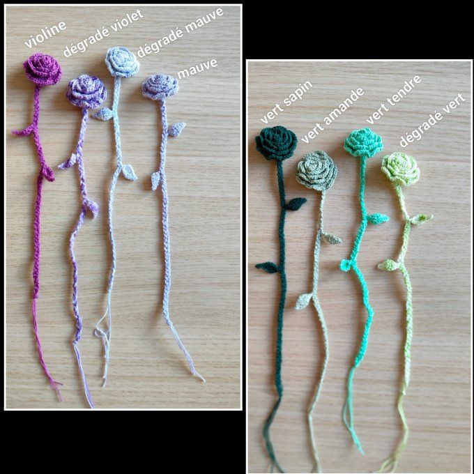 marque-page fleur (divers coloris)