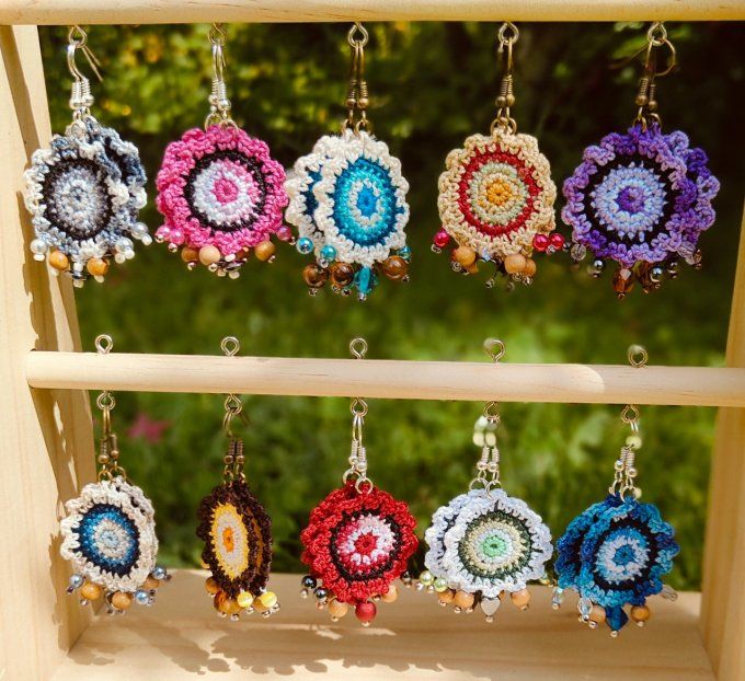 boucles d'oreilles bohèmes