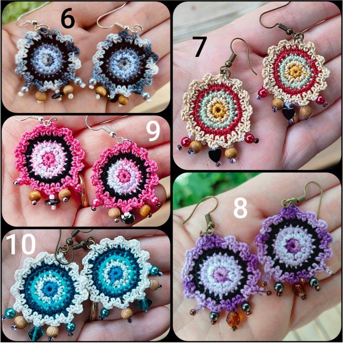 boucles d'oreilles bohèmes