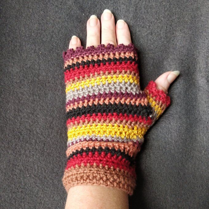 Mitaines multicolores